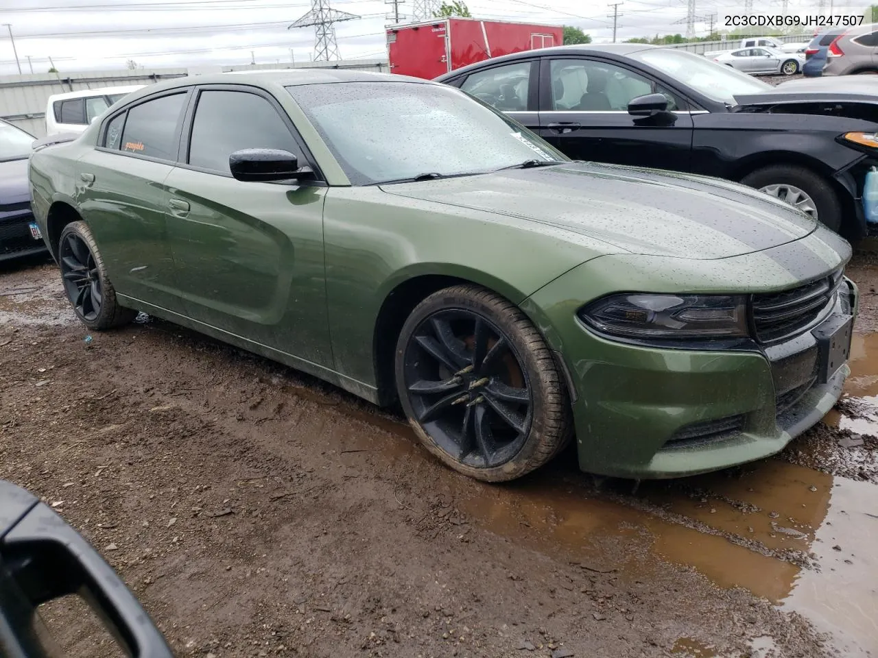 2C3CDXBG9JH247507 2018 Dodge Charger Sxt