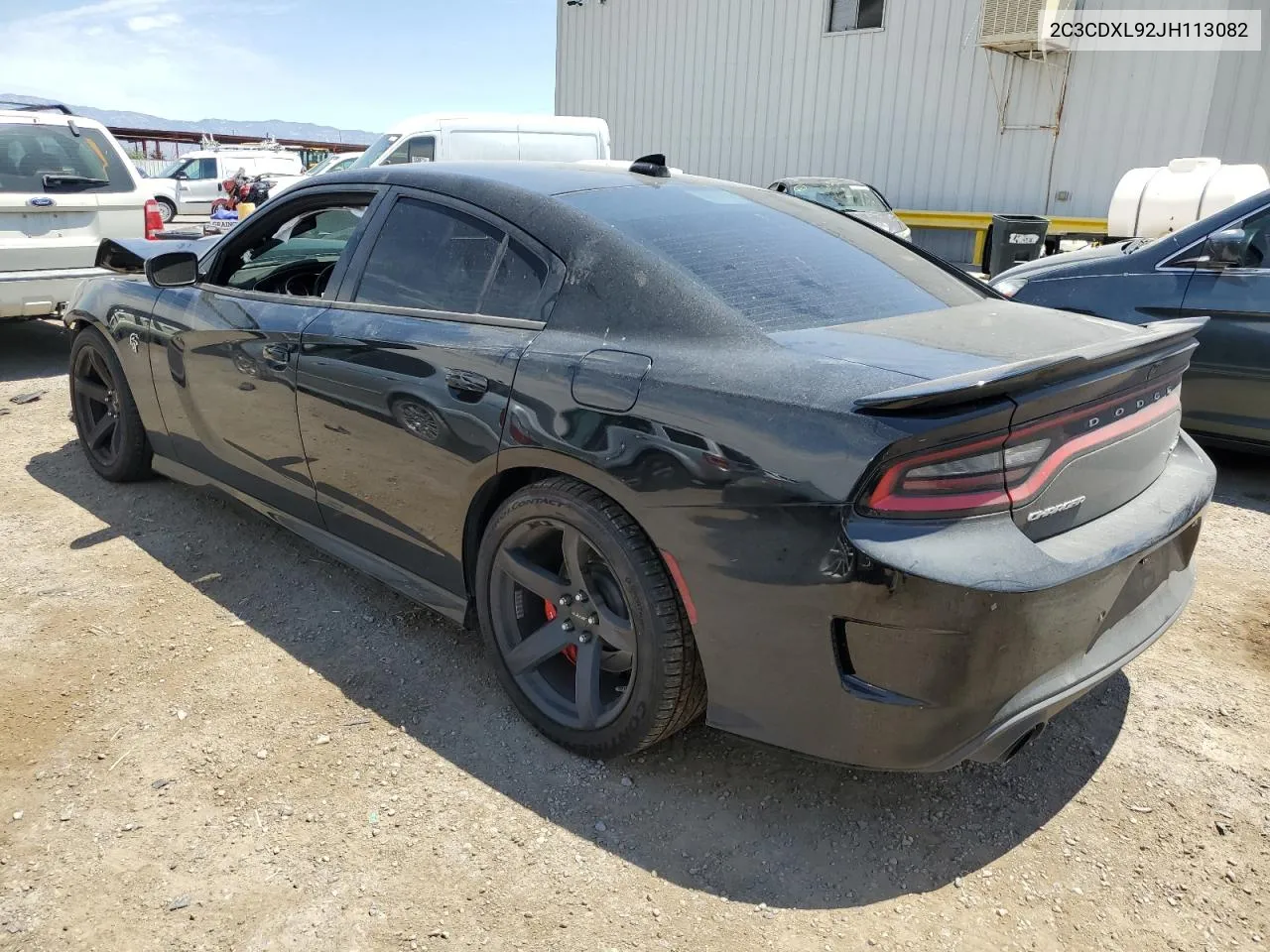 2018 Dodge Charger Srt Hellcat VIN: 2C3CDXL92JH113082 Lot: 54043234