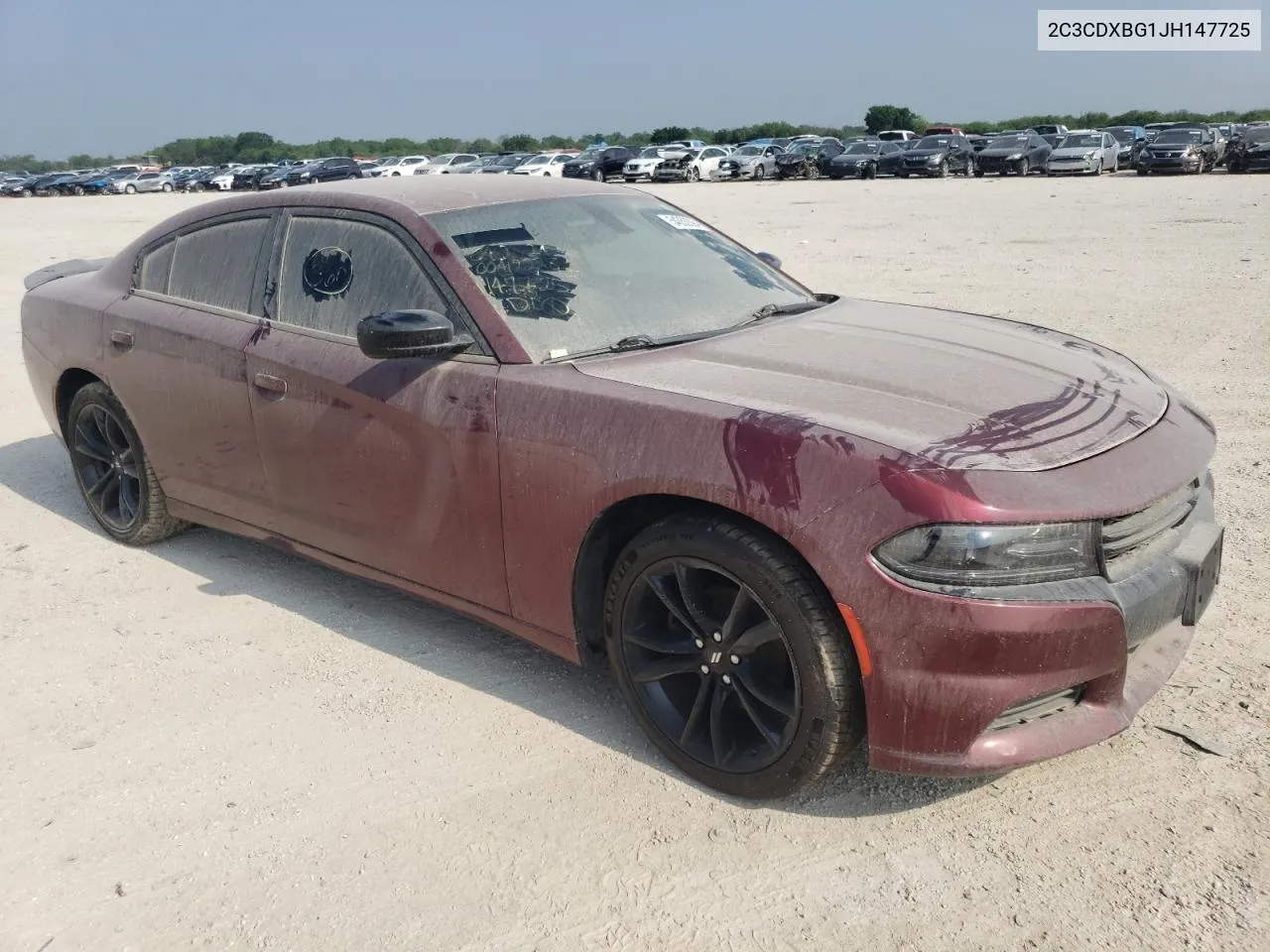 2018 Dodge Charger Sxt VIN: 2C3CDXBG1JH147725 Lot: 54353394