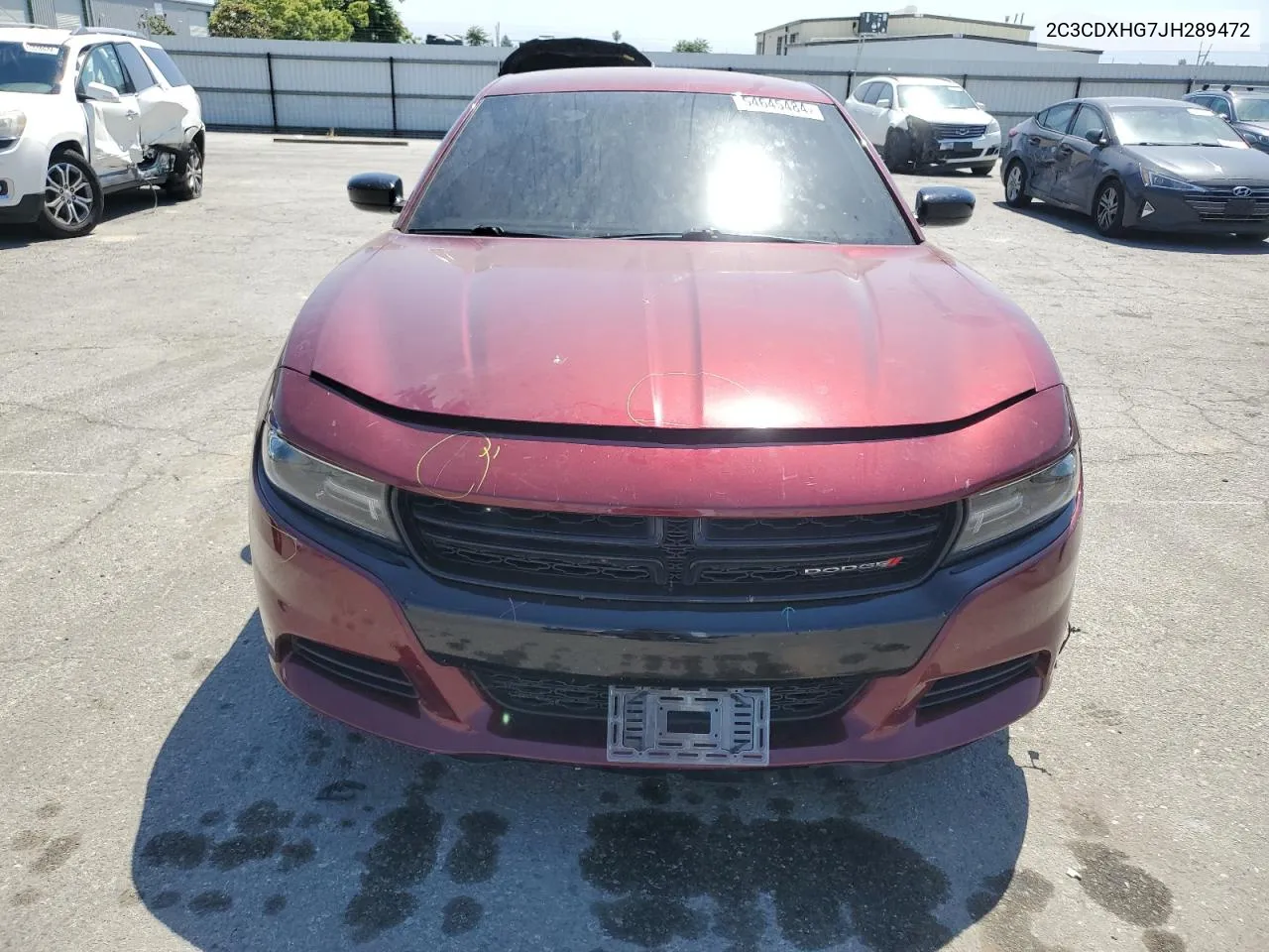 2C3CDXHG7JH289472 2018 Dodge Charger Sxt Plus