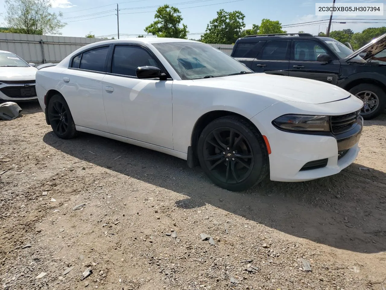 2C3CDXBG5JH307394 2018 Dodge Charger Sxt