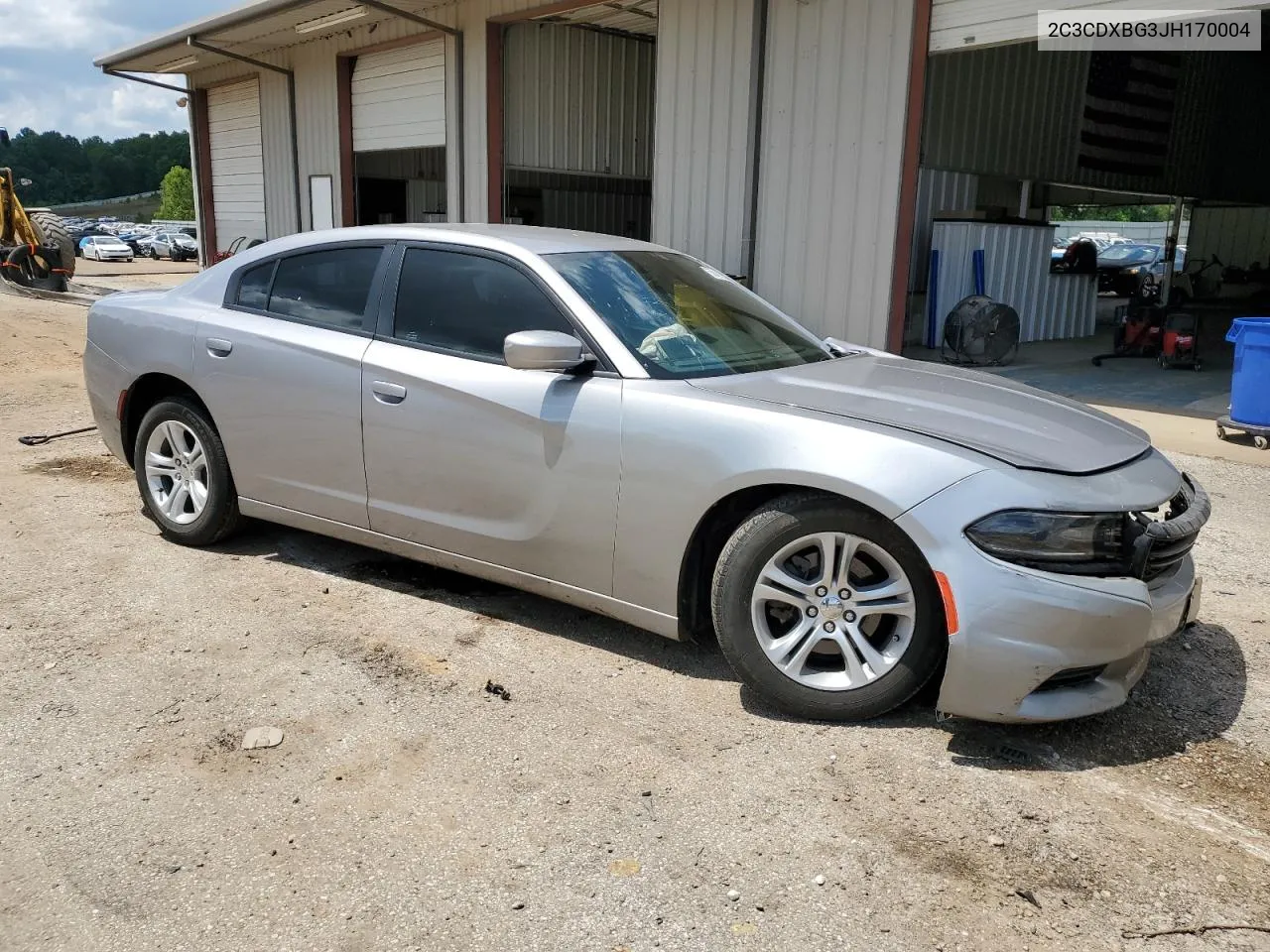 2018 Dodge Charger Sxt VIN: 2C3CDXBG3JH170004 Lot: 55645134