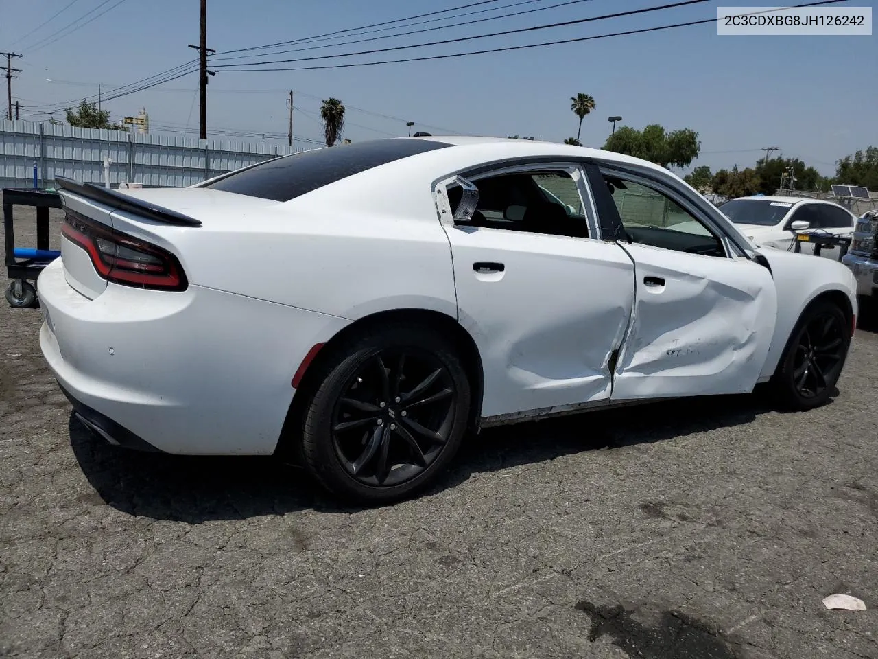 2C3CDXBG8JH126242 2018 Dodge Charger Sxt