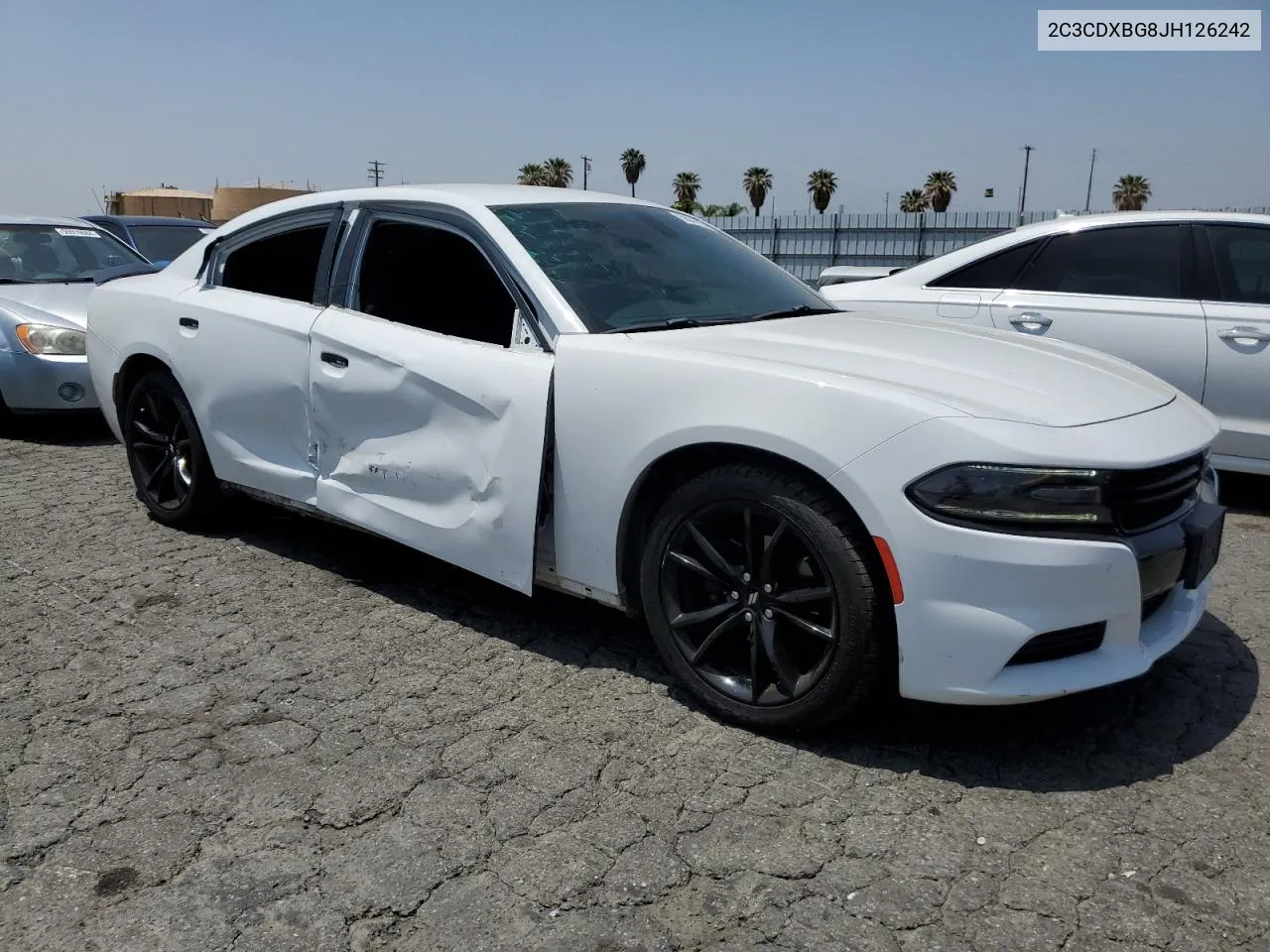 2018 Dodge Charger Sxt VIN: 2C3CDXBG8JH126242 Lot: 56041024