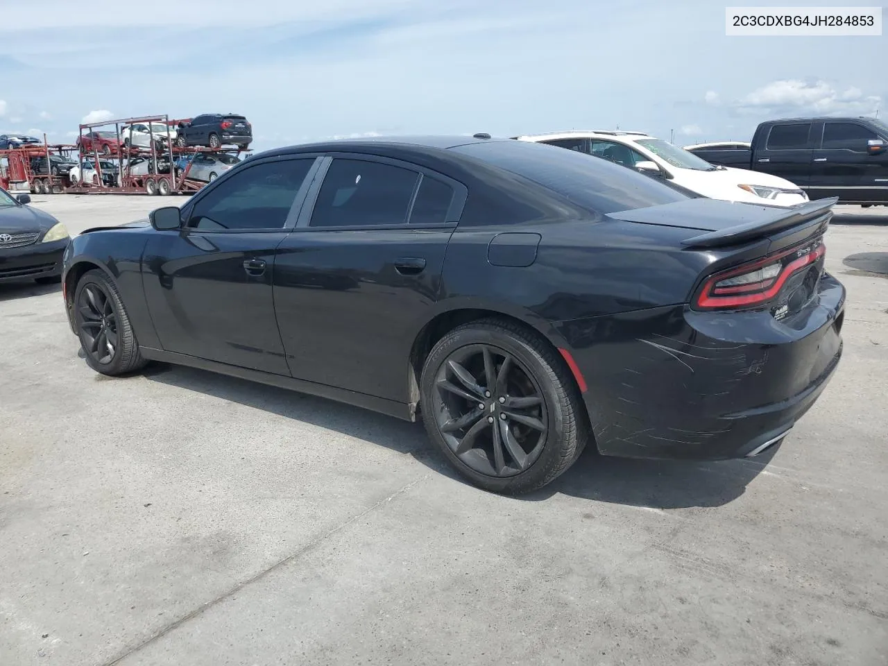 2018 Dodge Charger Sxt VIN: 2C3CDXBG4JH284853 Lot: 56110644