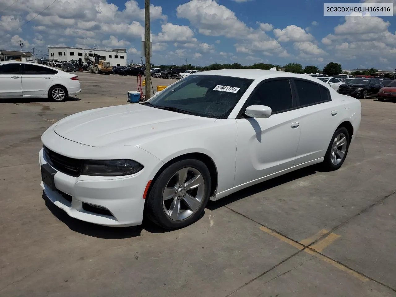 2018 Dodge Charger Sxt Plus VIN: 2C3CDXHG0JH169416 Lot: 59844774