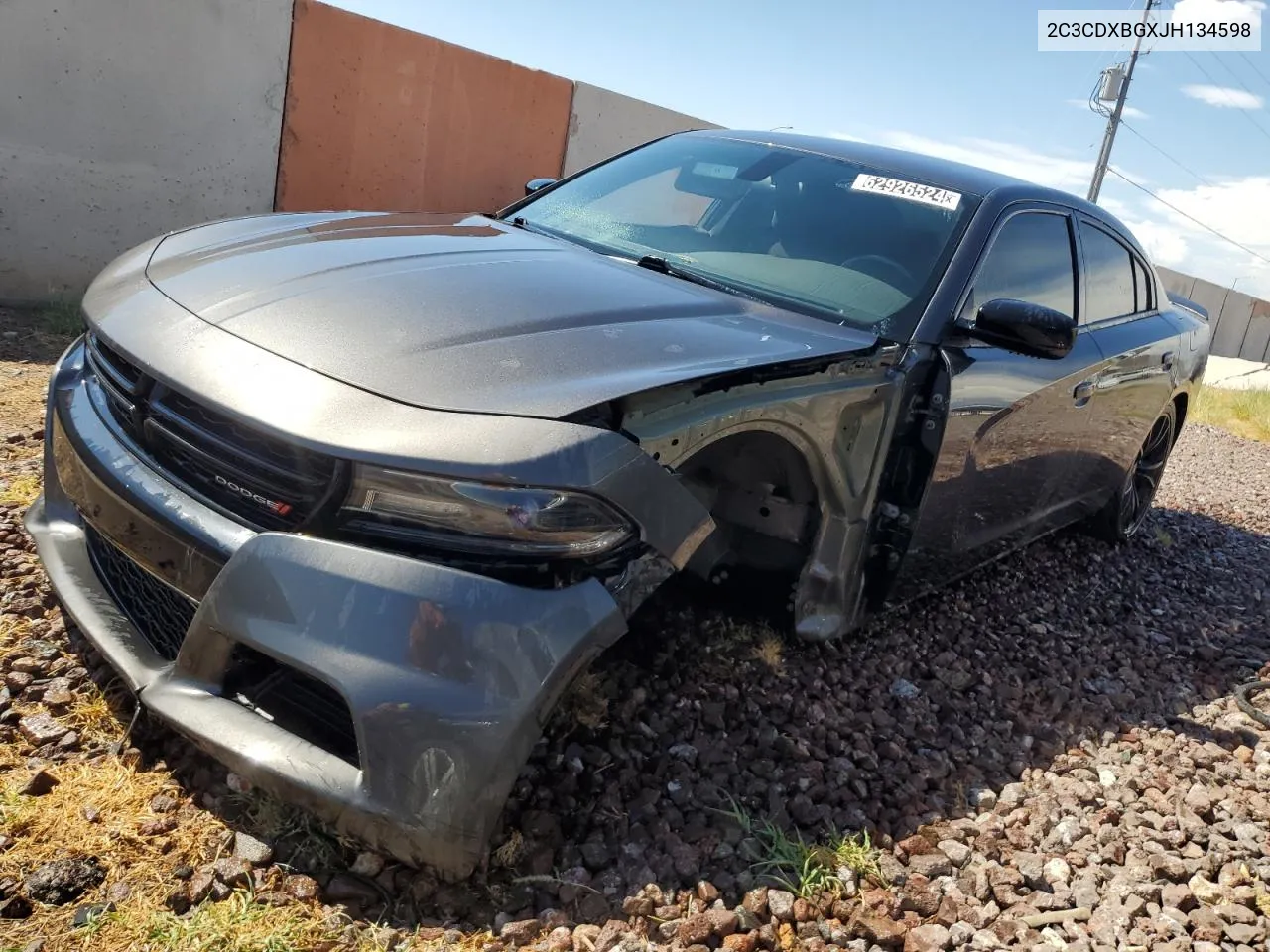 2018 Dodge Charger Sxt VIN: 2C3CDXBGXJH134598 Lot: 62926524