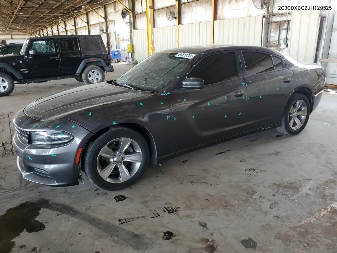 2018 Dodge Charger Sxt VIN: 2C3CDXBG2JH129525 Lot: 64518344