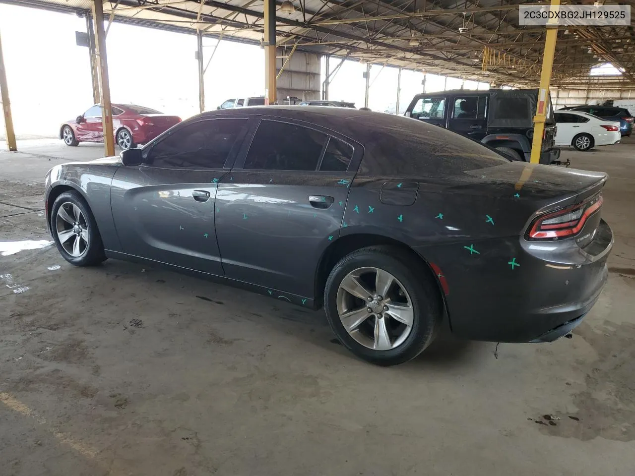 2018 Dodge Charger Sxt VIN: 2C3CDXBG2JH129525 Lot: 64518344