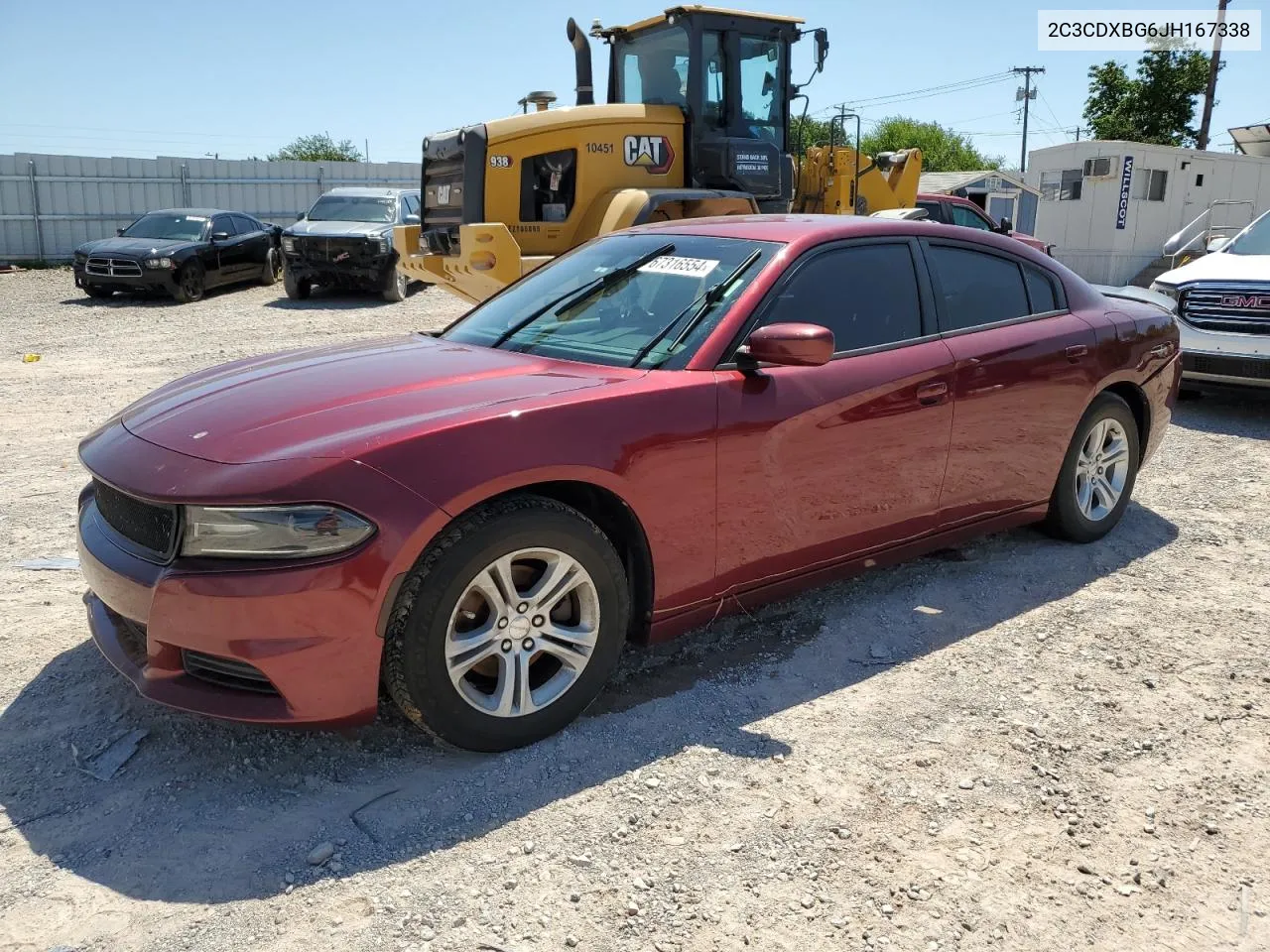 2018 Dodge Charger Sxt VIN: 2C3CDXBG6JH167338 Lot: 67316554