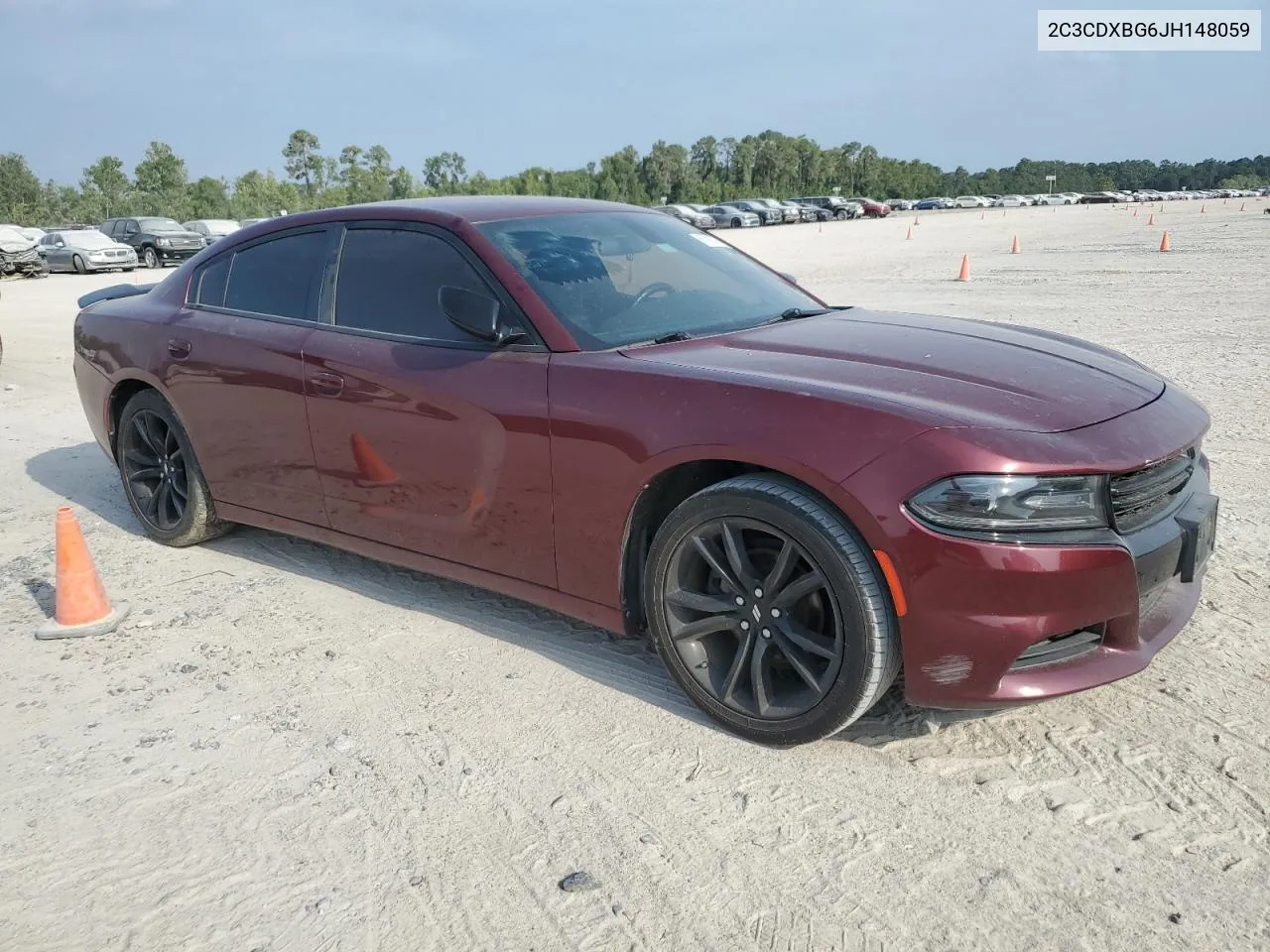 2018 Dodge Charger Sxt VIN: 2C3CDXBG6JH148059 Lot: 67381474