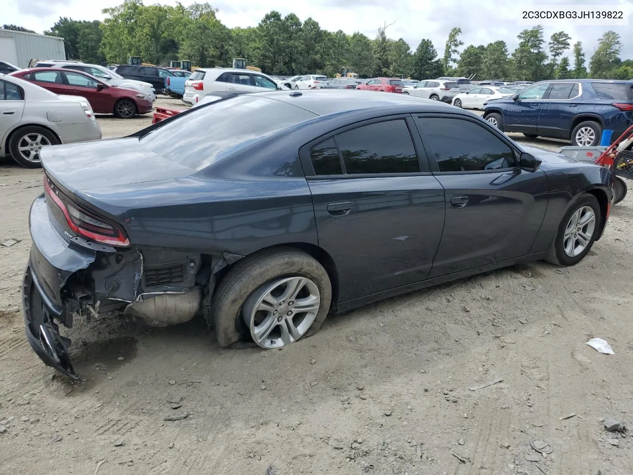 2C3CDXBG3JH139822 2018 Dodge Charger Sxt