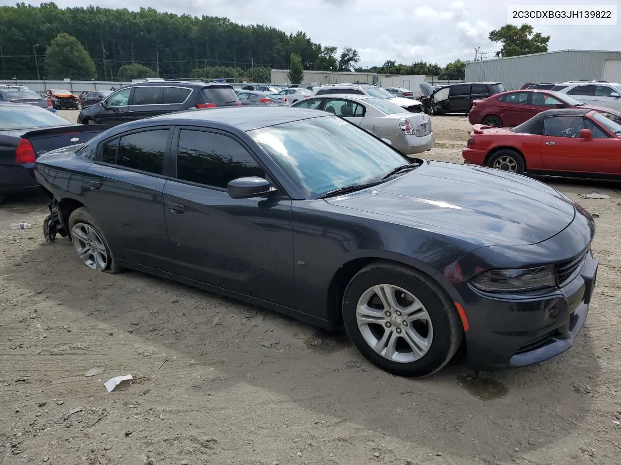 2018 Dodge Charger Sxt VIN: 2C3CDXBG3JH139822 Lot: 69703194