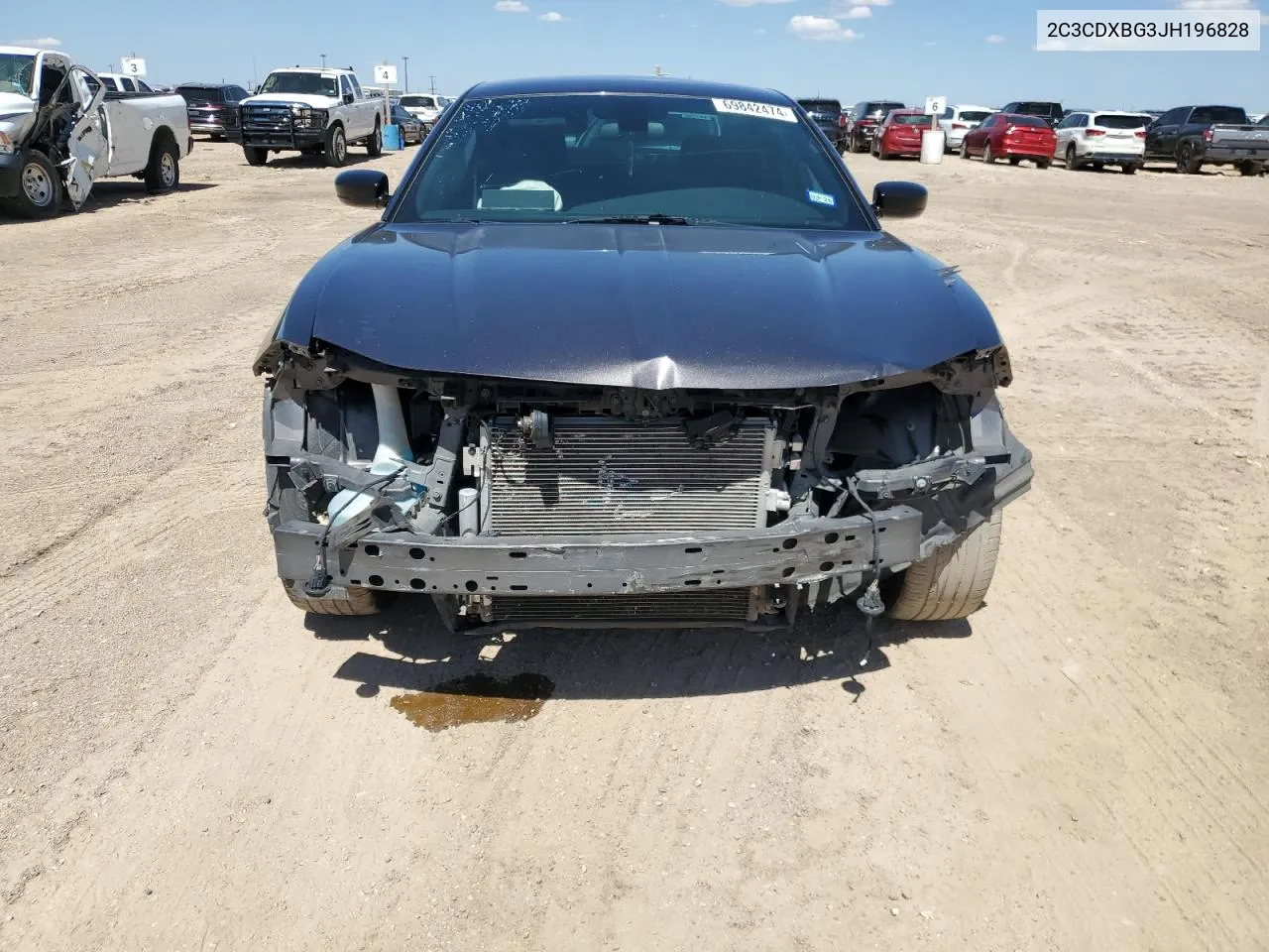 2C3CDXBG3JH196828 2018 Dodge Charger Sxt