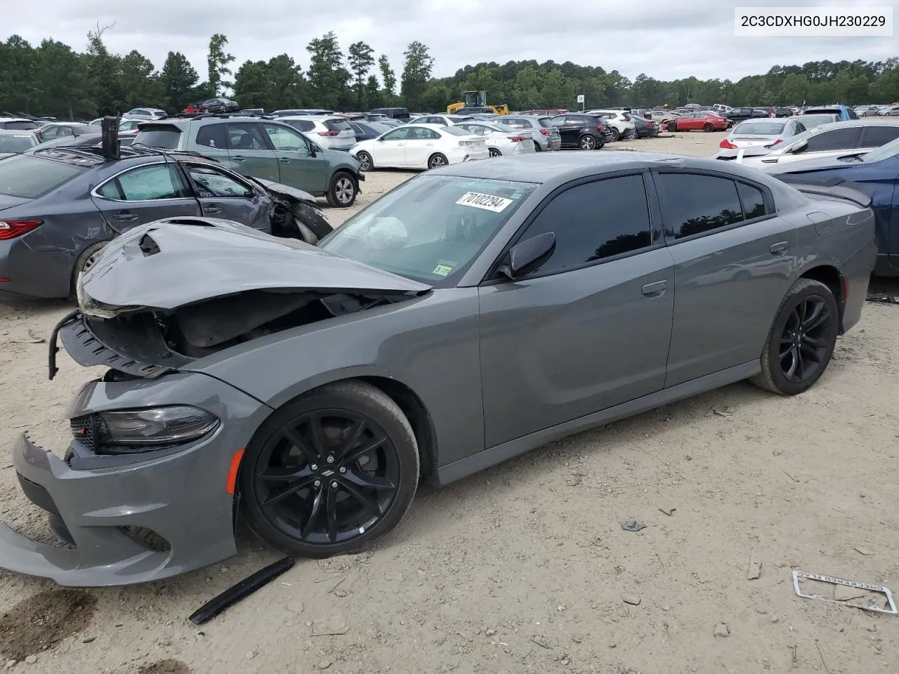 2018 Dodge Charger Sxt Plus VIN: 2C3CDXHG0JH230229 Lot: 70102294