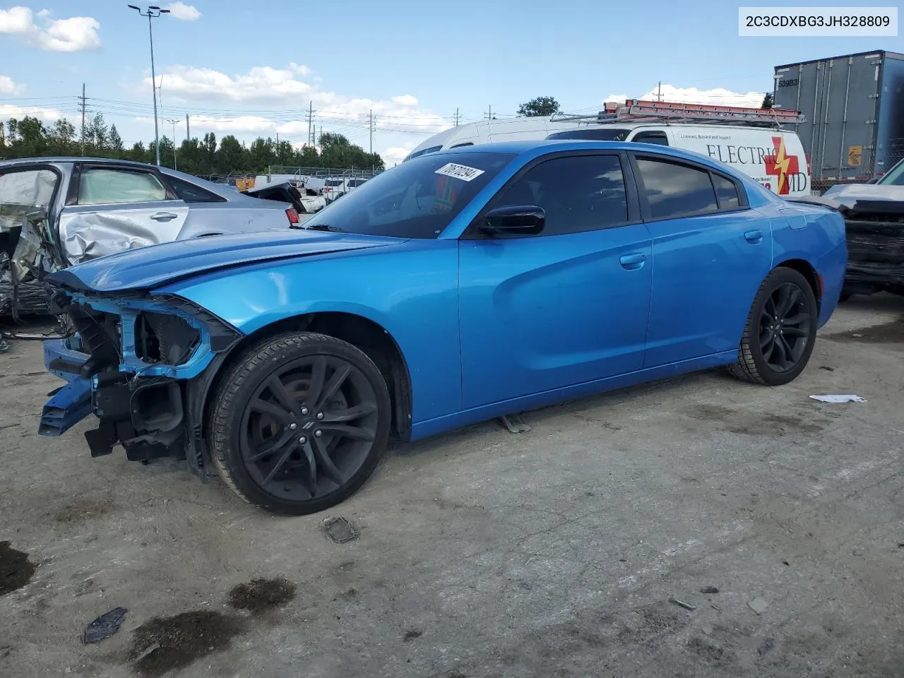 2C3CDXBG3JH328809 2018 Dodge Charger Sxt