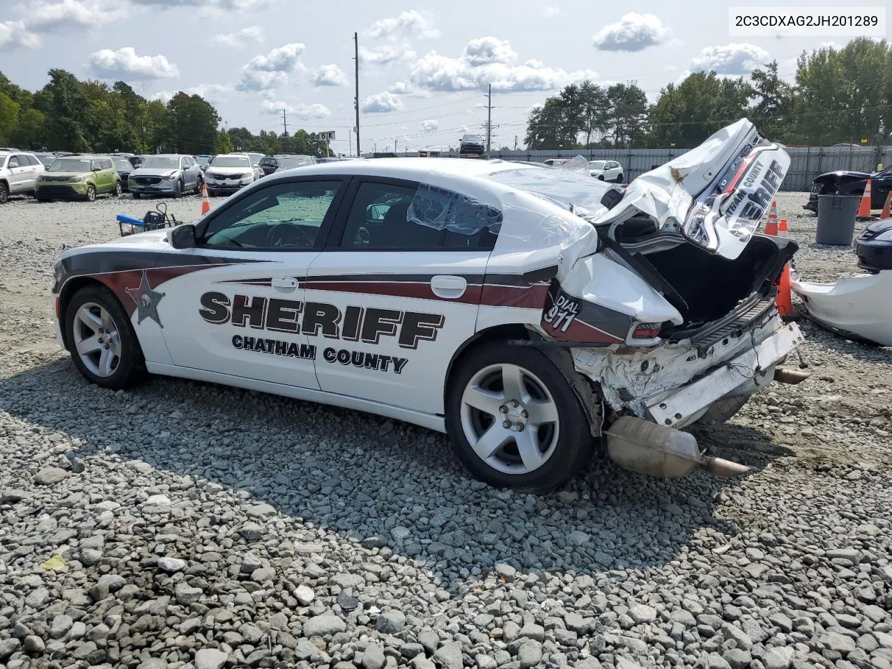 2018 Dodge Charger Police VIN: 2C3CDXAG2JH201289 Lot: 70781364