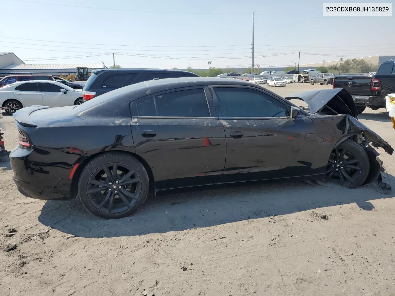 2018 Dodge Charger Sxt VIN: 2C3CDXBG8JH135829 Lot: 71227594