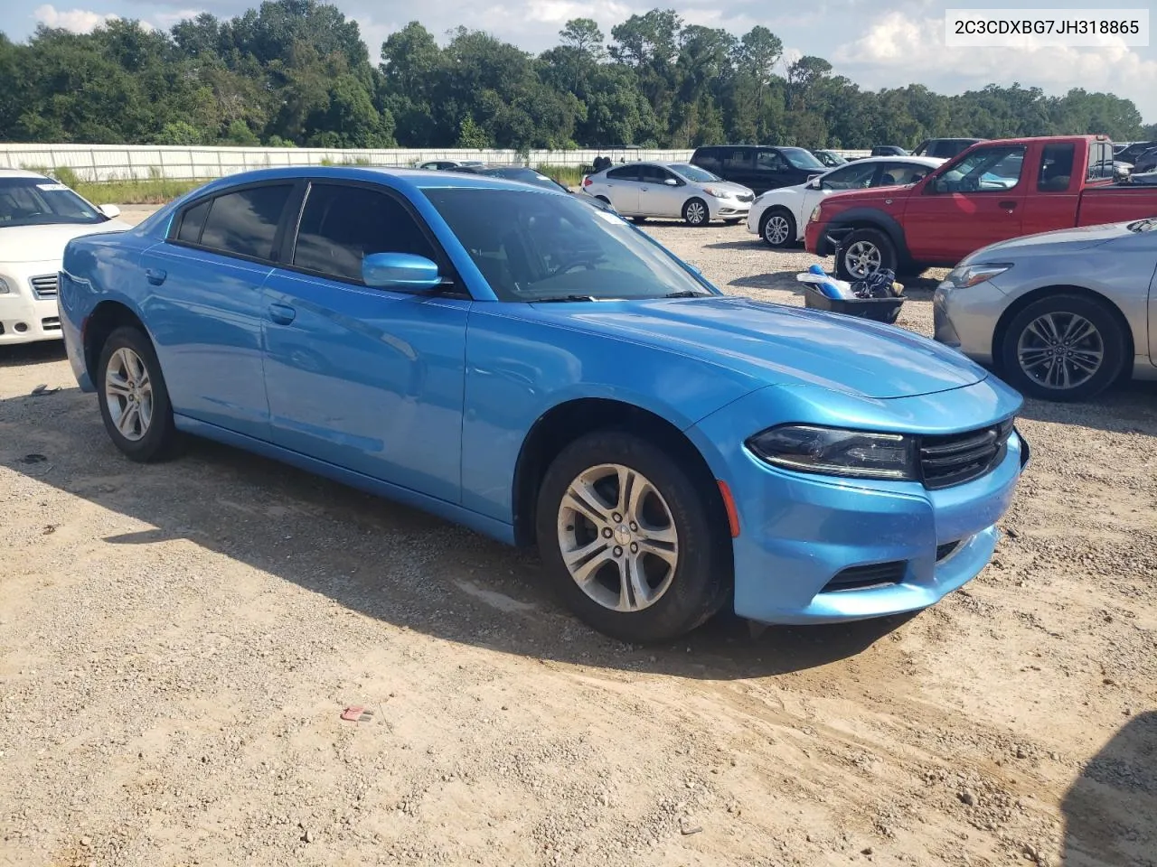 2018 Dodge Charger Sxt VIN: 2C3CDXBG7JH318865 Lot: 71261254