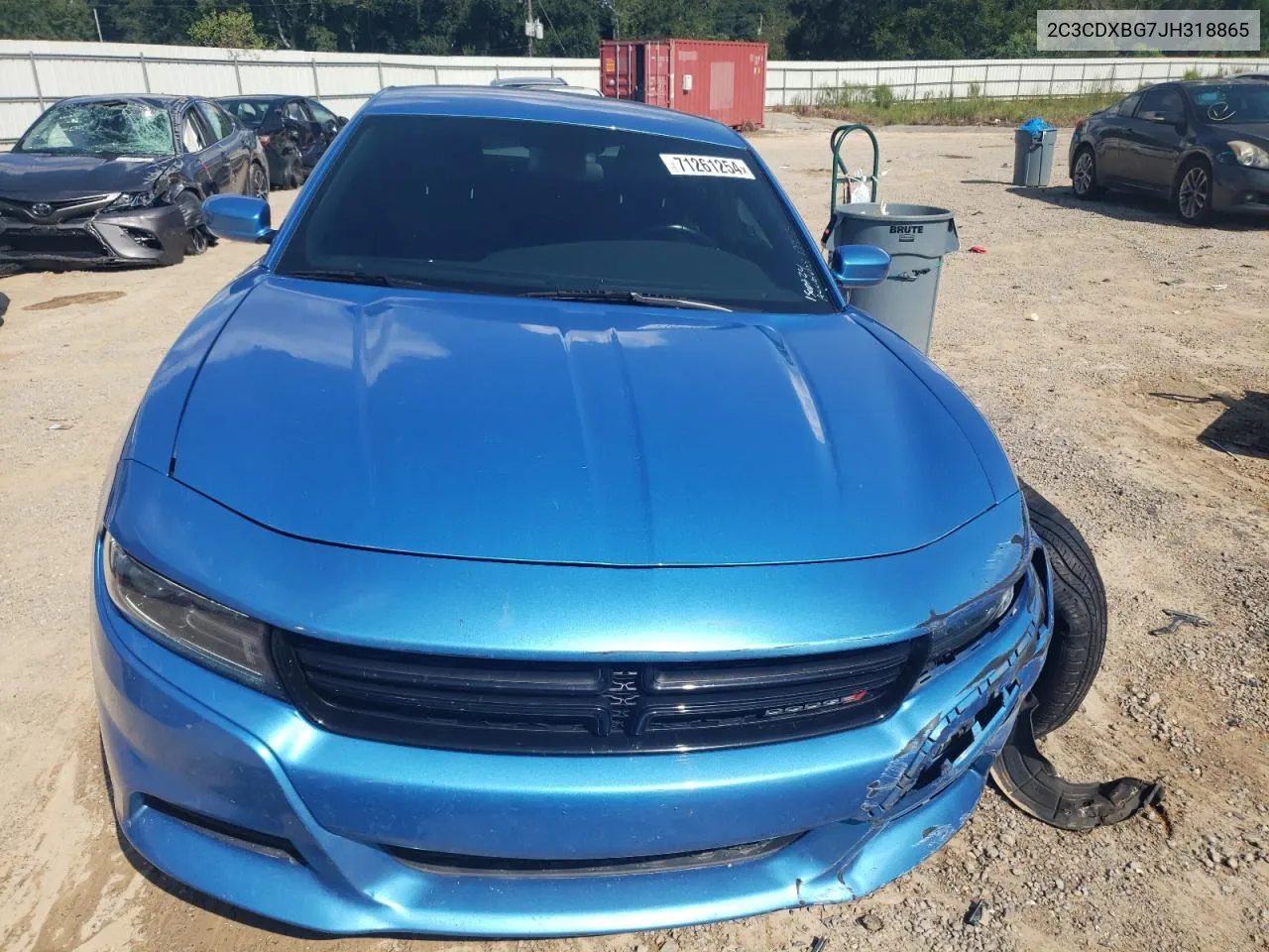 2C3CDXBG7JH318865 2018 Dodge Charger Sxt