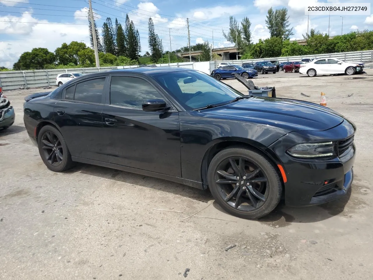 2018 Dodge Charger Sxt VIN: 2C3CDXBG4JH272749 Lot: 71263794