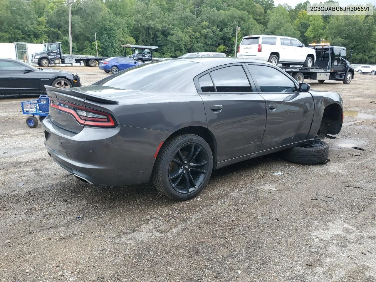 2018 Dodge Charger Sxt VIN: 2C3CDXBG6JH306691 Lot: 71564644