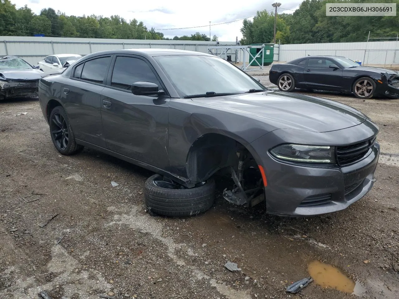 2018 Dodge Charger Sxt VIN: 2C3CDXBG6JH306691 Lot: 71564644