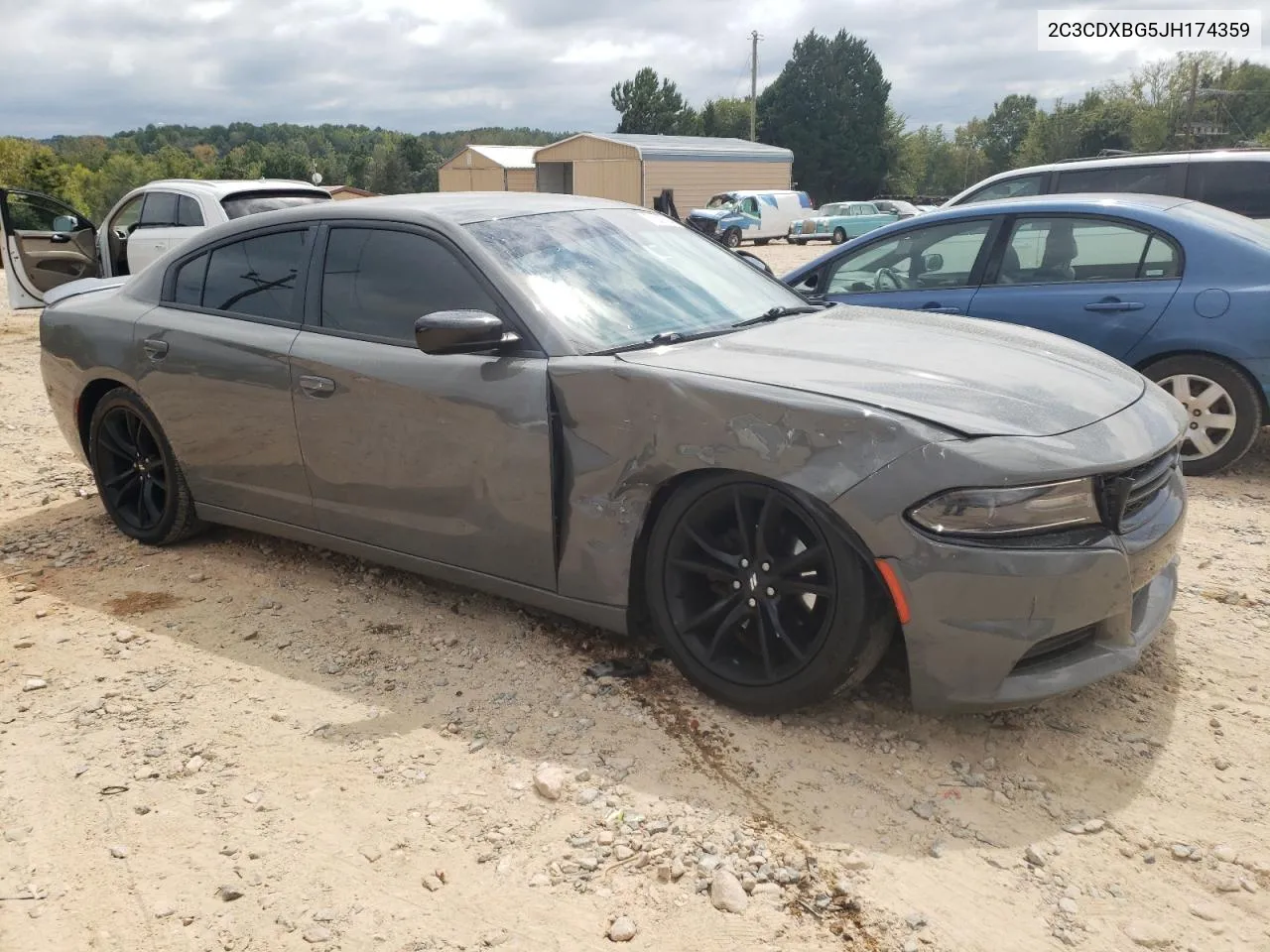 2C3CDXBG5JH174359 2018 Dodge Charger Sxt