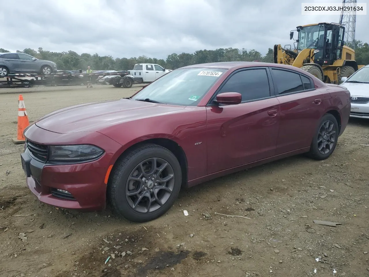 2018 Dodge Charger Gt VIN: 2C3CDXJG3JH291634 Lot: 71707624