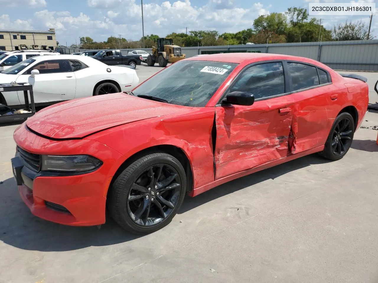 2018 Dodge Charger Sxt VIN: 2C3CDXBG1JH186301 Lot: 71858424