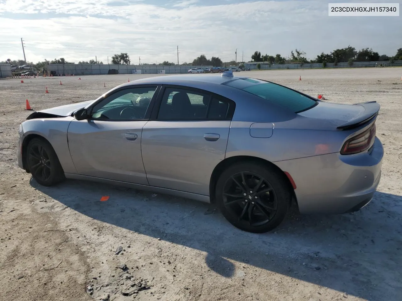 2C3CDXHGXJH157340 2018 Dodge Charger Sxt Plus