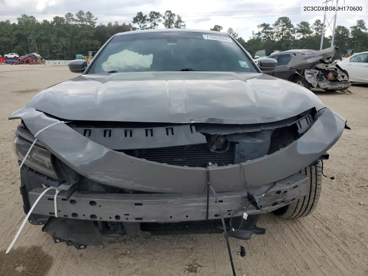 2018 Dodge Charger Sxt VIN: 2C3CDXBG8JH170600 Lot: 71943044