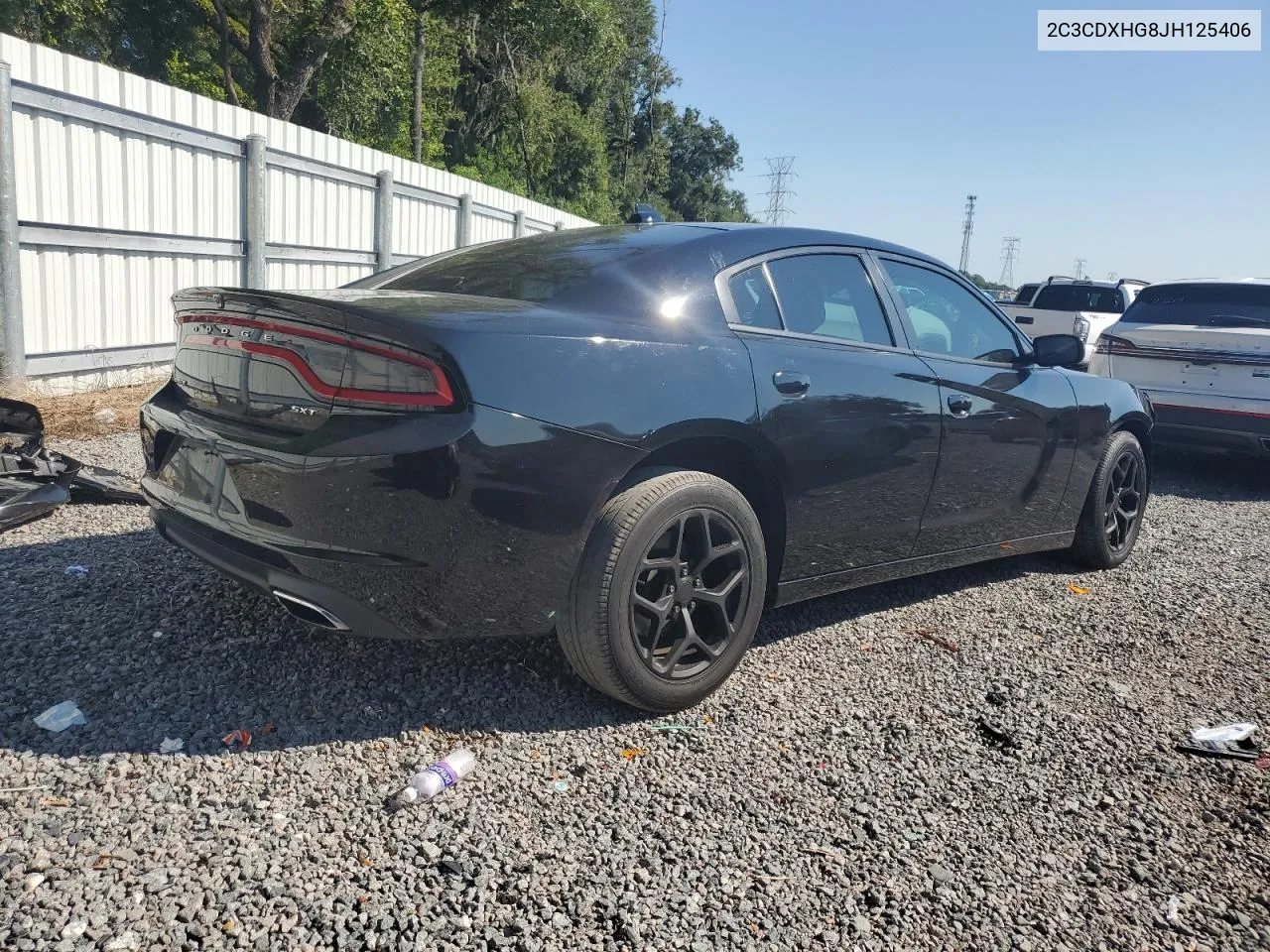 2018 Dodge Charger Sxt Plus VIN: 2C3CDXHG8JH125406 Lot: 72220064