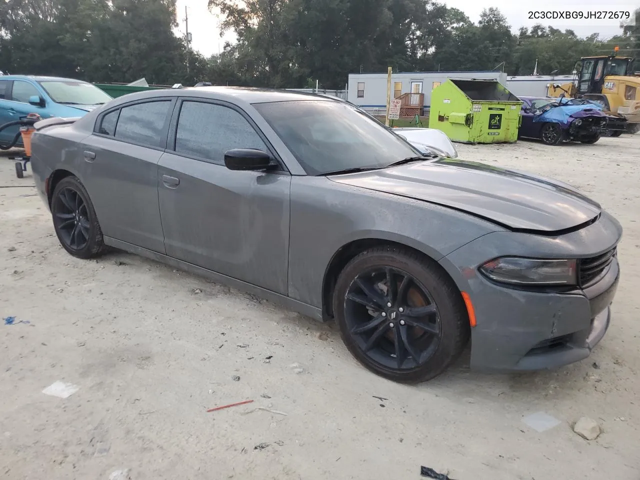 2018 Dodge Charger Sxt VIN: 2C3CDXBG9JH272679 Lot: 72317854