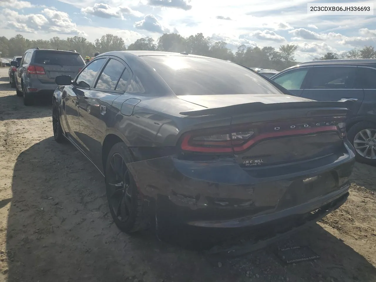 2018 Dodge Charger Sxt VIN: 2C3CDXBG6JH336693 Lot: 72421554