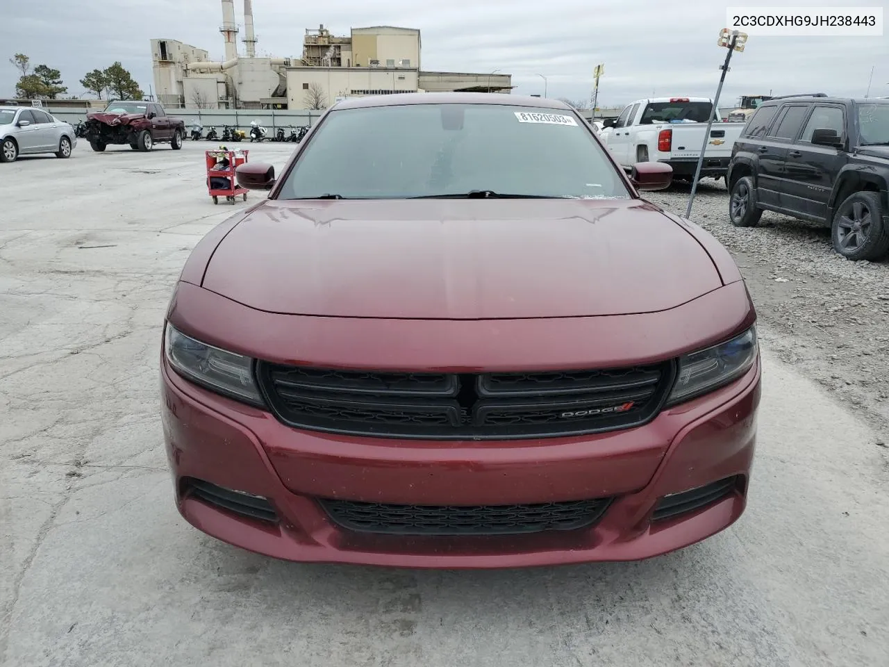 2018 Dodge Charger Sxt Plus VIN: 2C3CDXHG9JH238443 Lot: 81620503