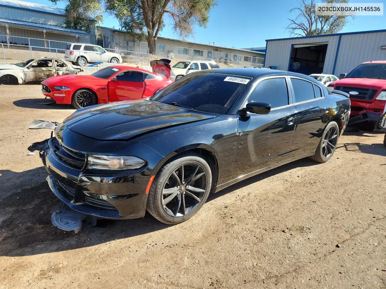 2C3CDXBGXJH145536 2018 Dodge Charger Sxt