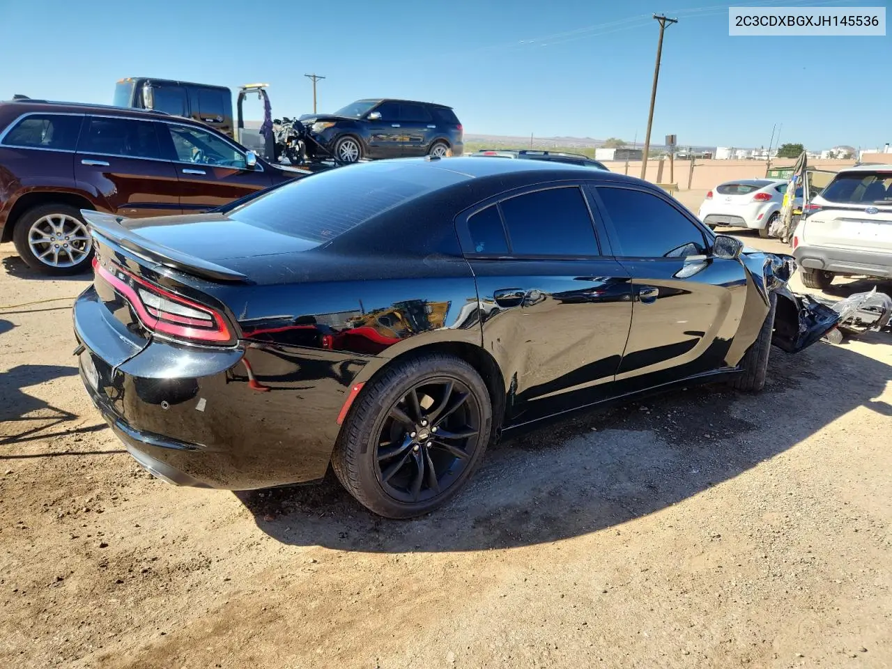 2C3CDXBGXJH145536 2018 Dodge Charger Sxt