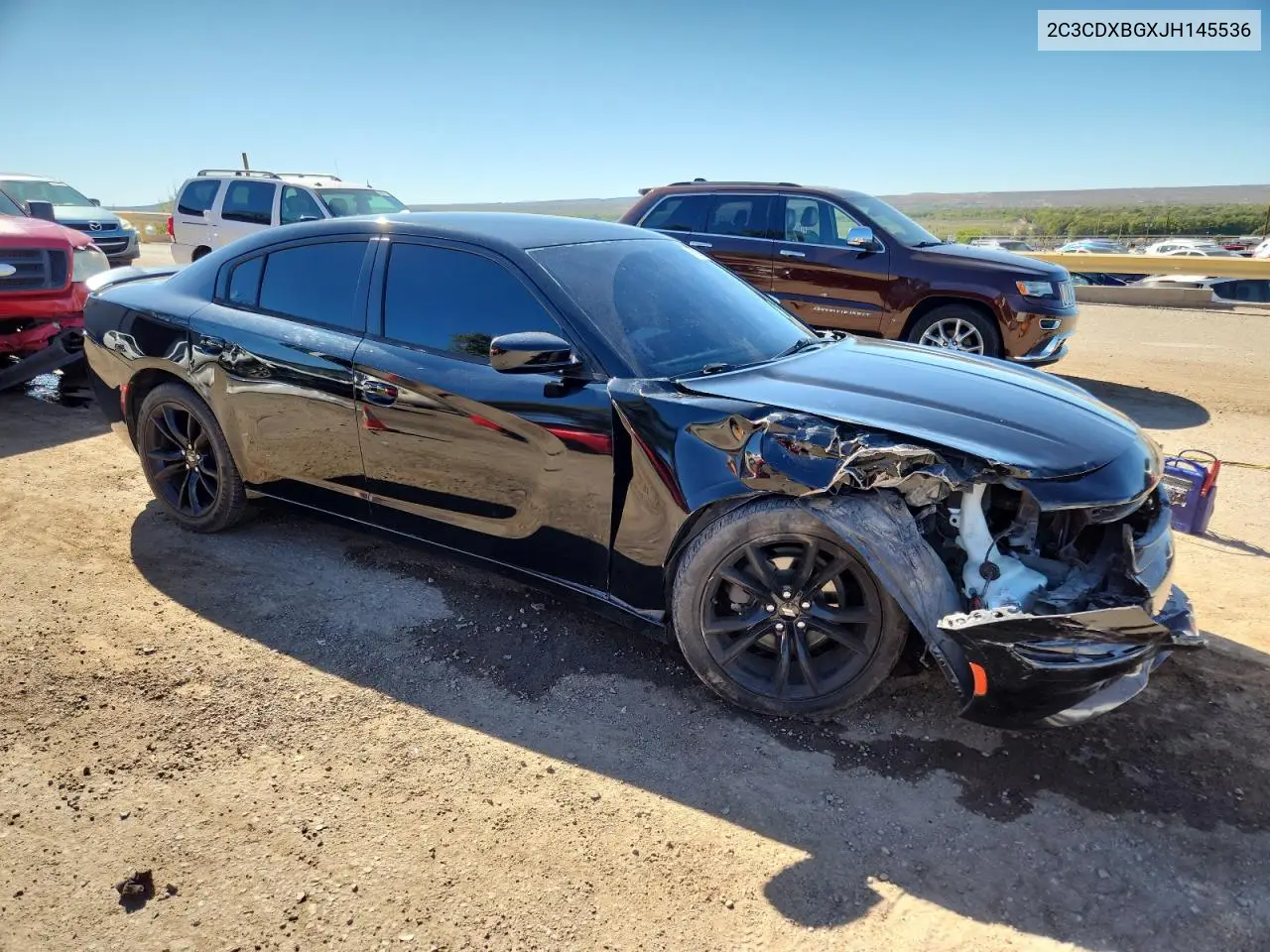 2C3CDXBGXJH145536 2018 Dodge Charger Sxt