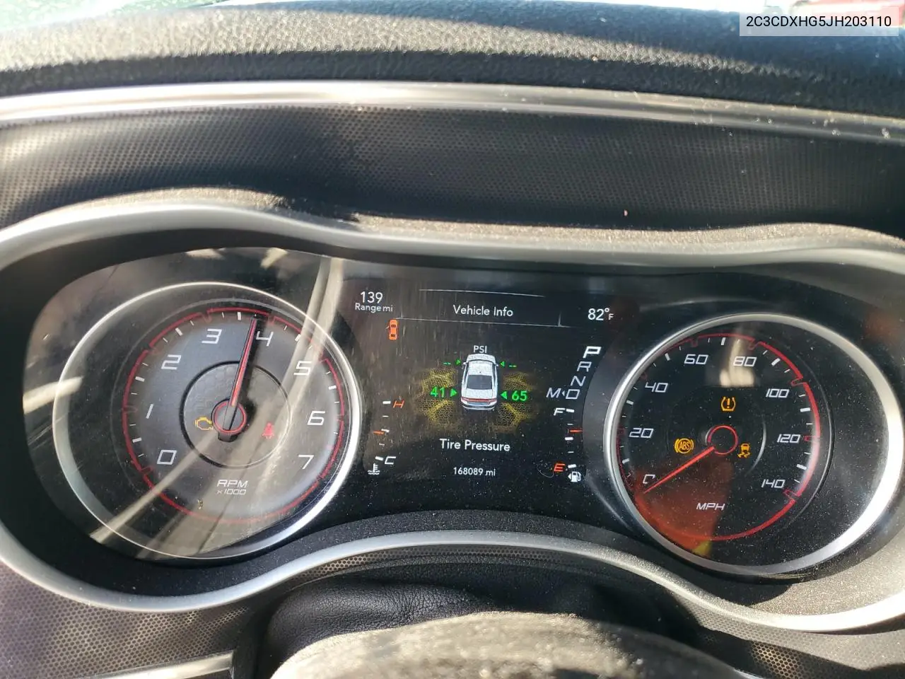 2C3CDXHG5JH203110 2018 Dodge Charger Sxt Plus