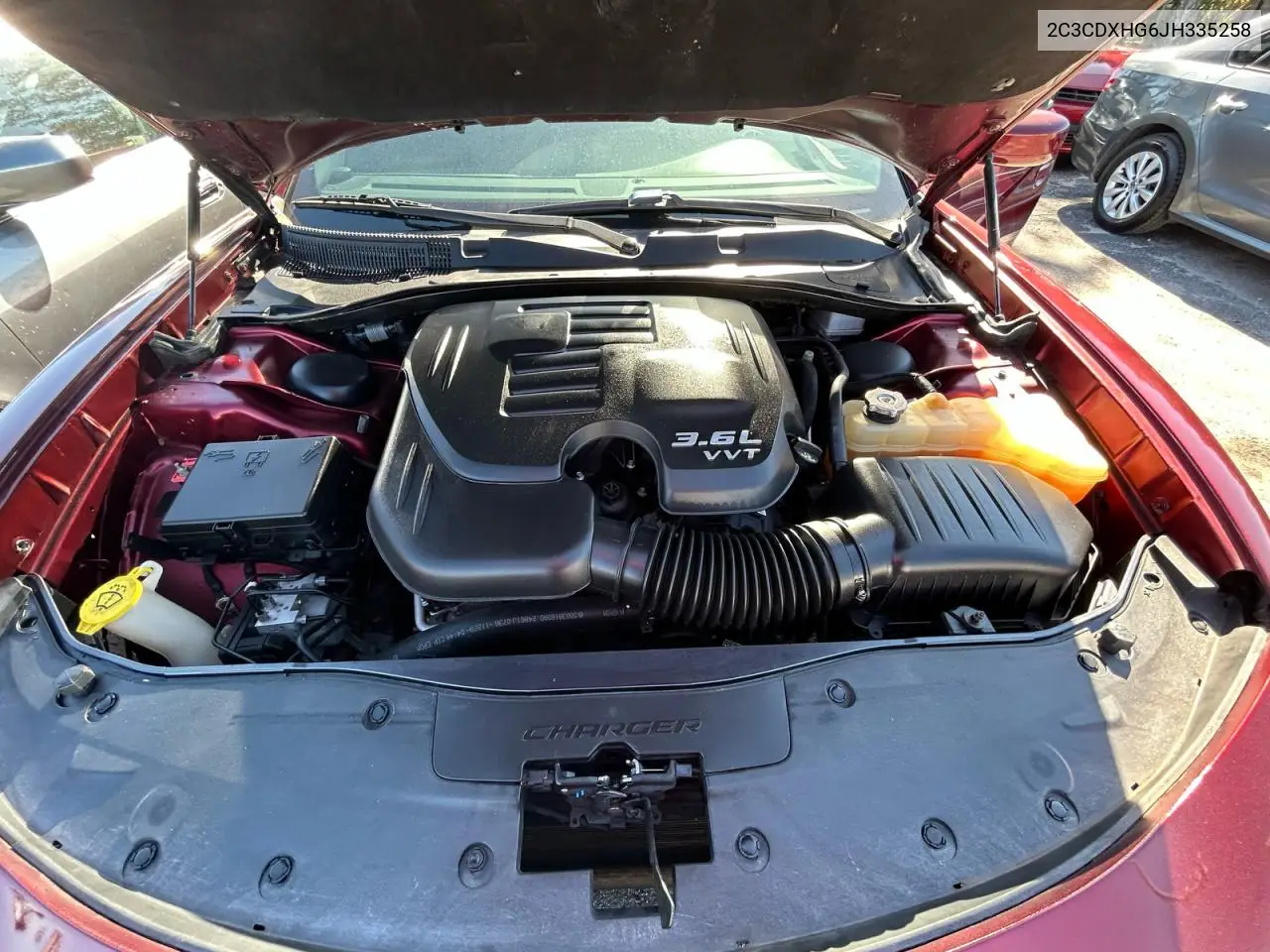 2C3CDXHG6JH335258 2018 Dodge Charger Sxt Plus