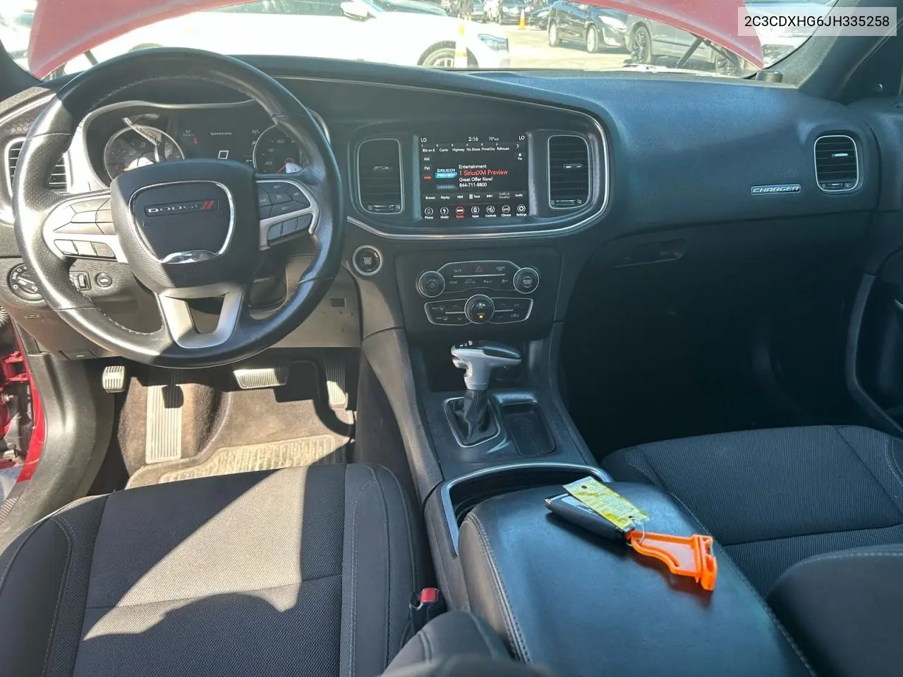2C3CDXHG6JH335258 2018 Dodge Charger Sxt Plus