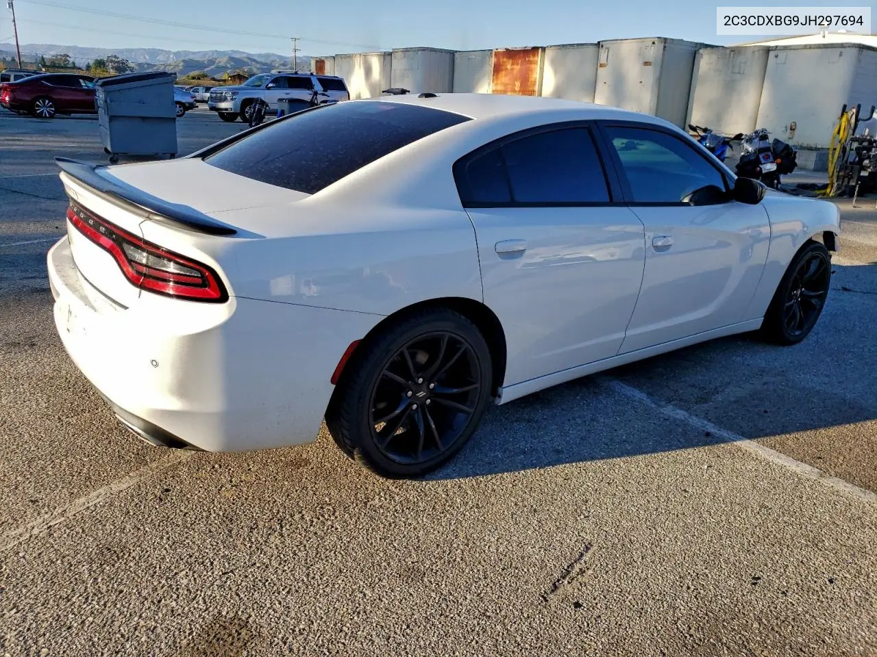 2C3CDXBG9JH297694 2018 Dodge Charger Sxt