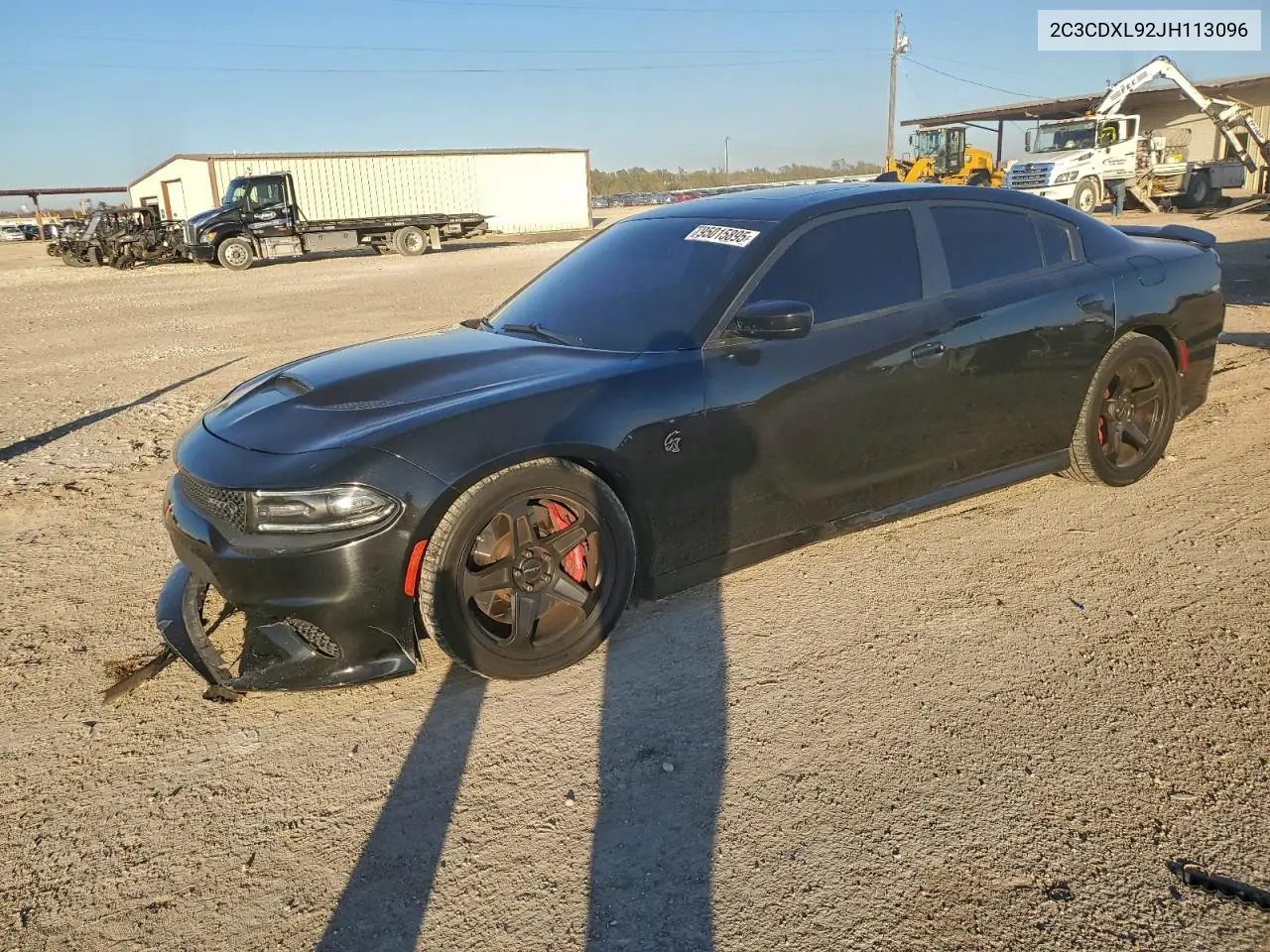 2C3CDXL92JH113096 2018 Dodge Charger Srt Hellcat