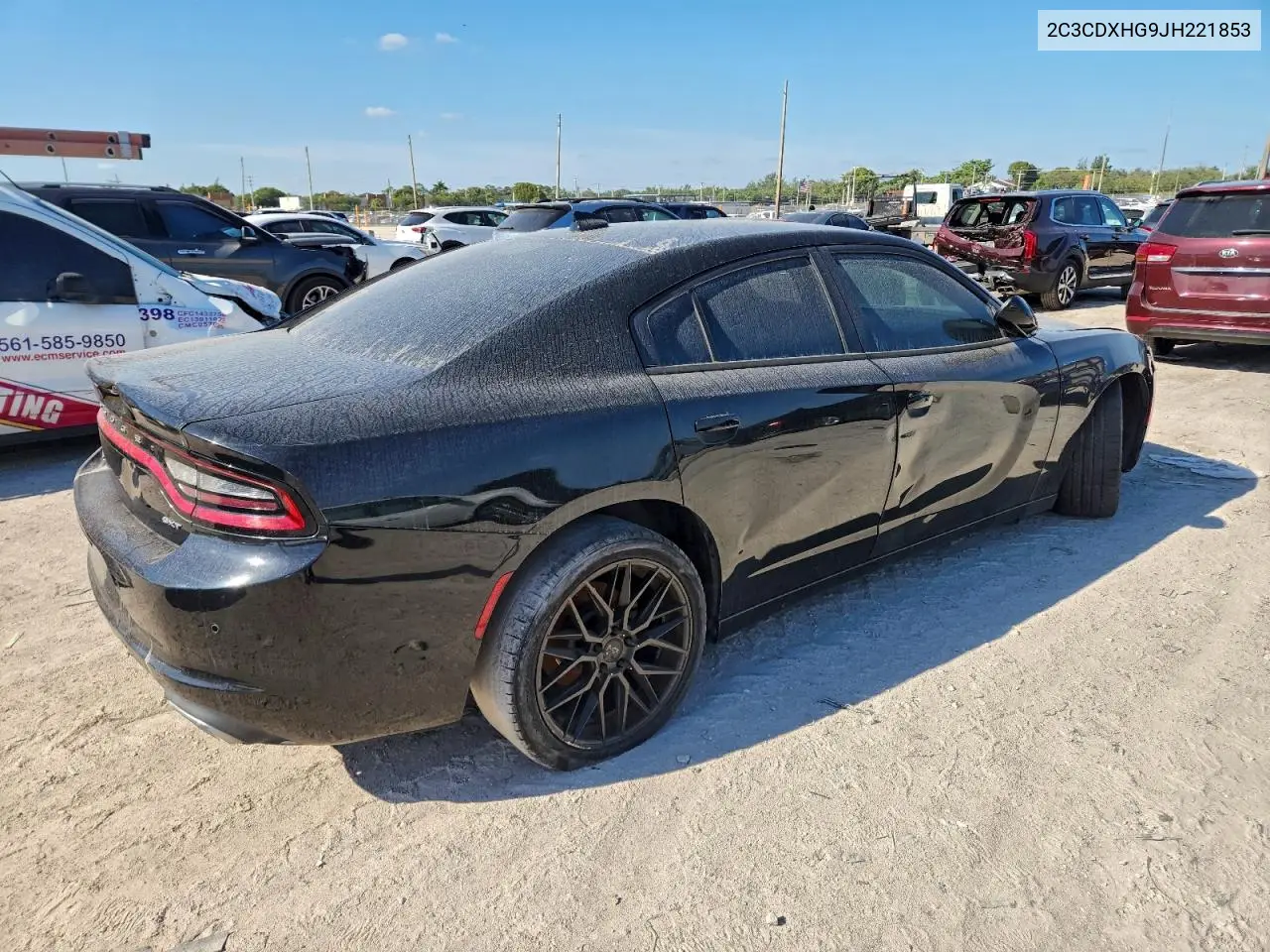 2C3CDXHG9JH221853 2018 Dodge Charger Sxt Plus