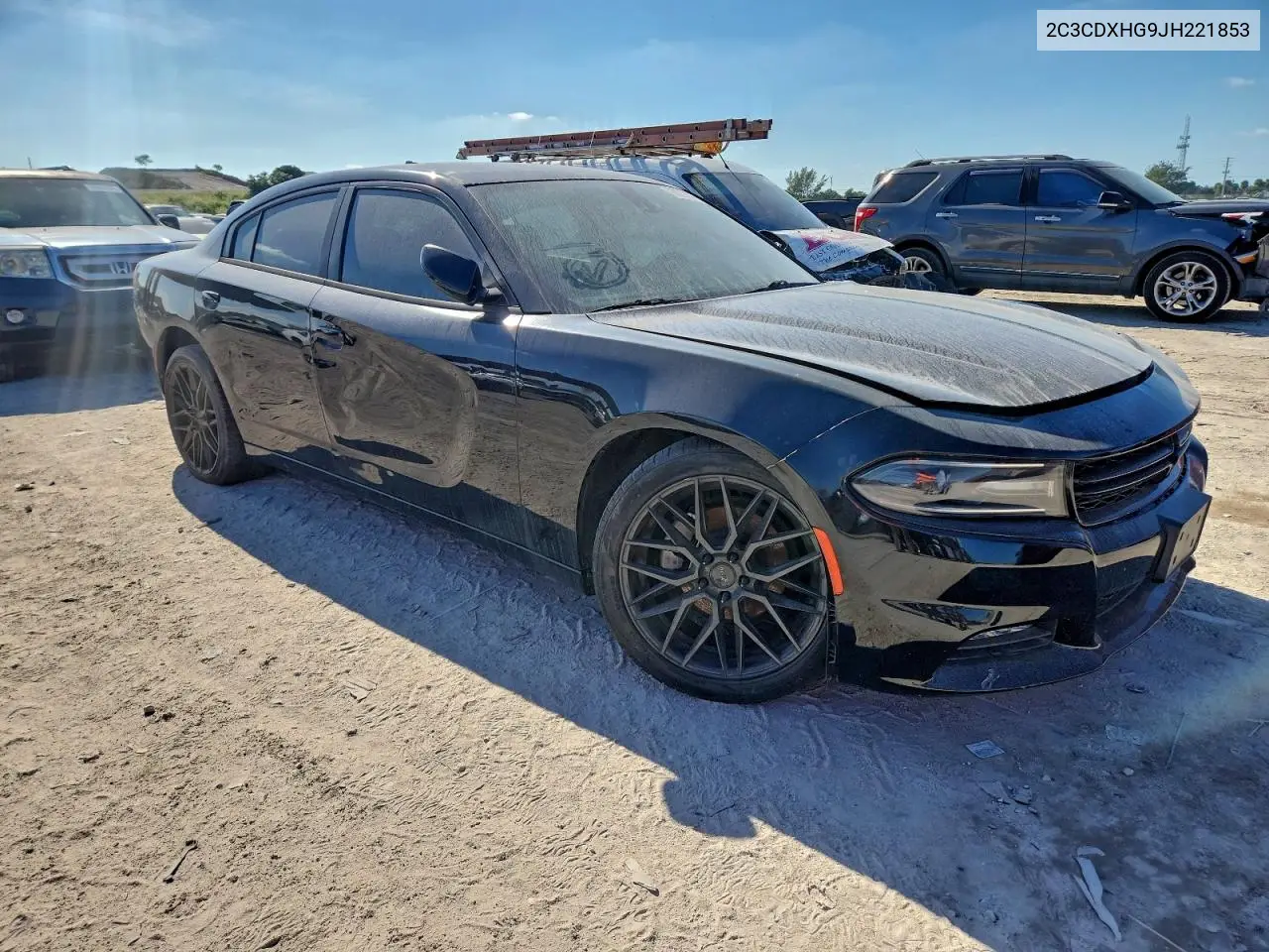 2C3CDXHG9JH221853 2018 Dodge Charger Sxt Plus