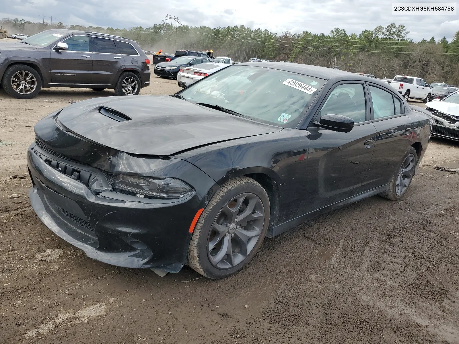 2019 Dodge Charger Gt VIN: 2C3CDXHG8KH584758 Lot: 42026444