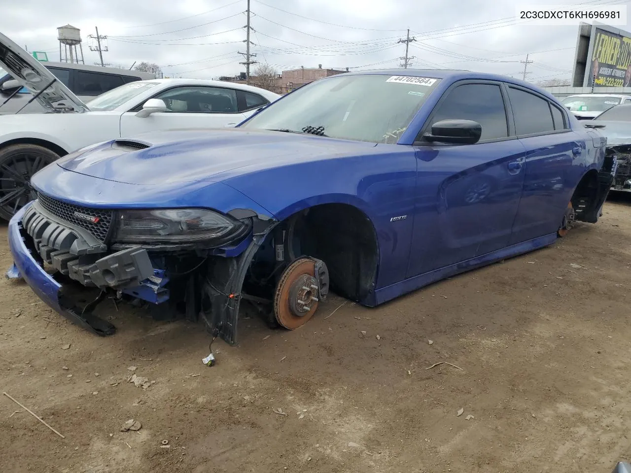 2019 Dodge Charger R/T VIN: 2C3CDXCT6KH696981 Lot: 44702564