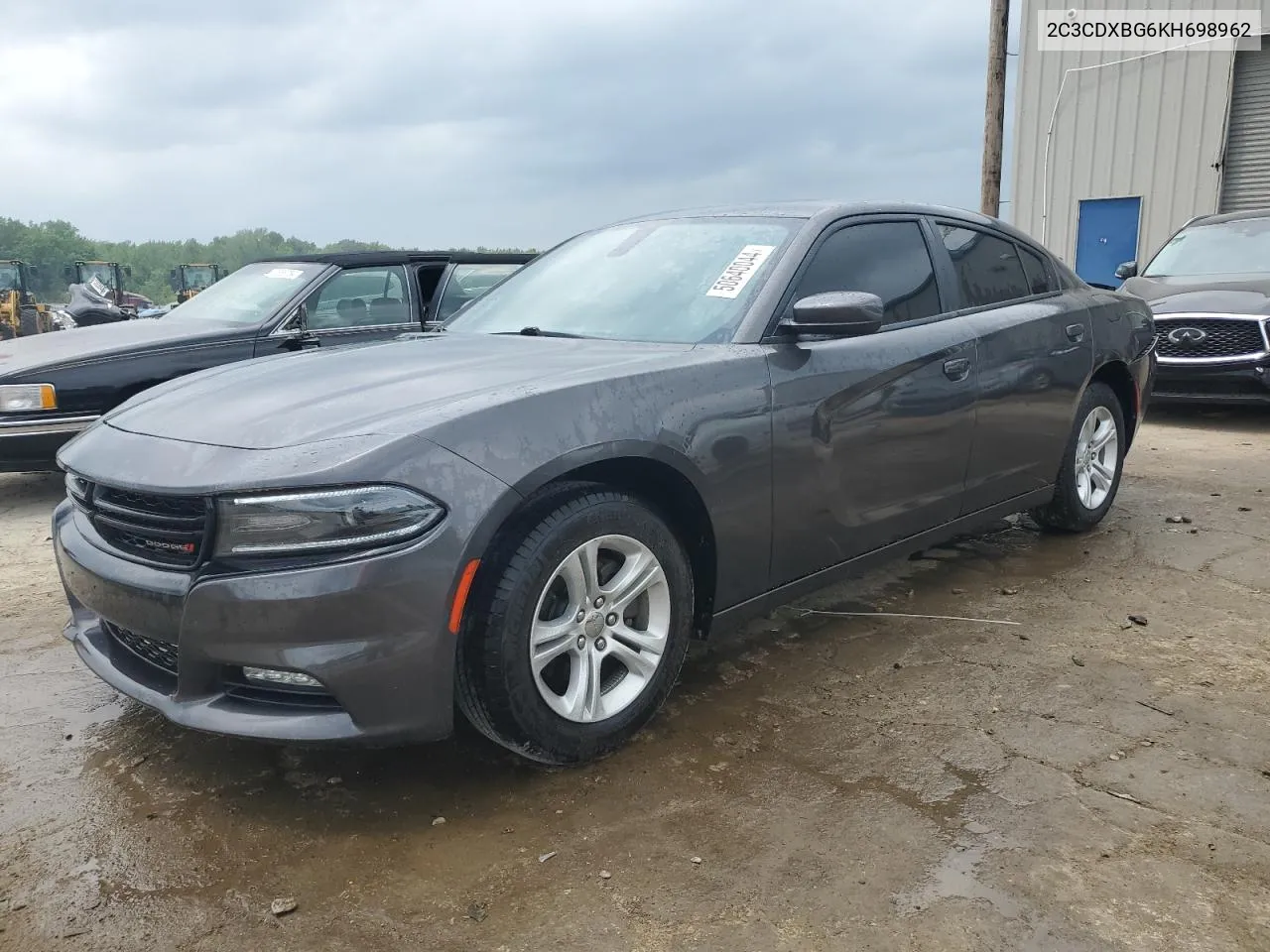 2019 Dodge Charger Sxt VIN: 2C3CDXBG6KH698962 Lot: 50640044