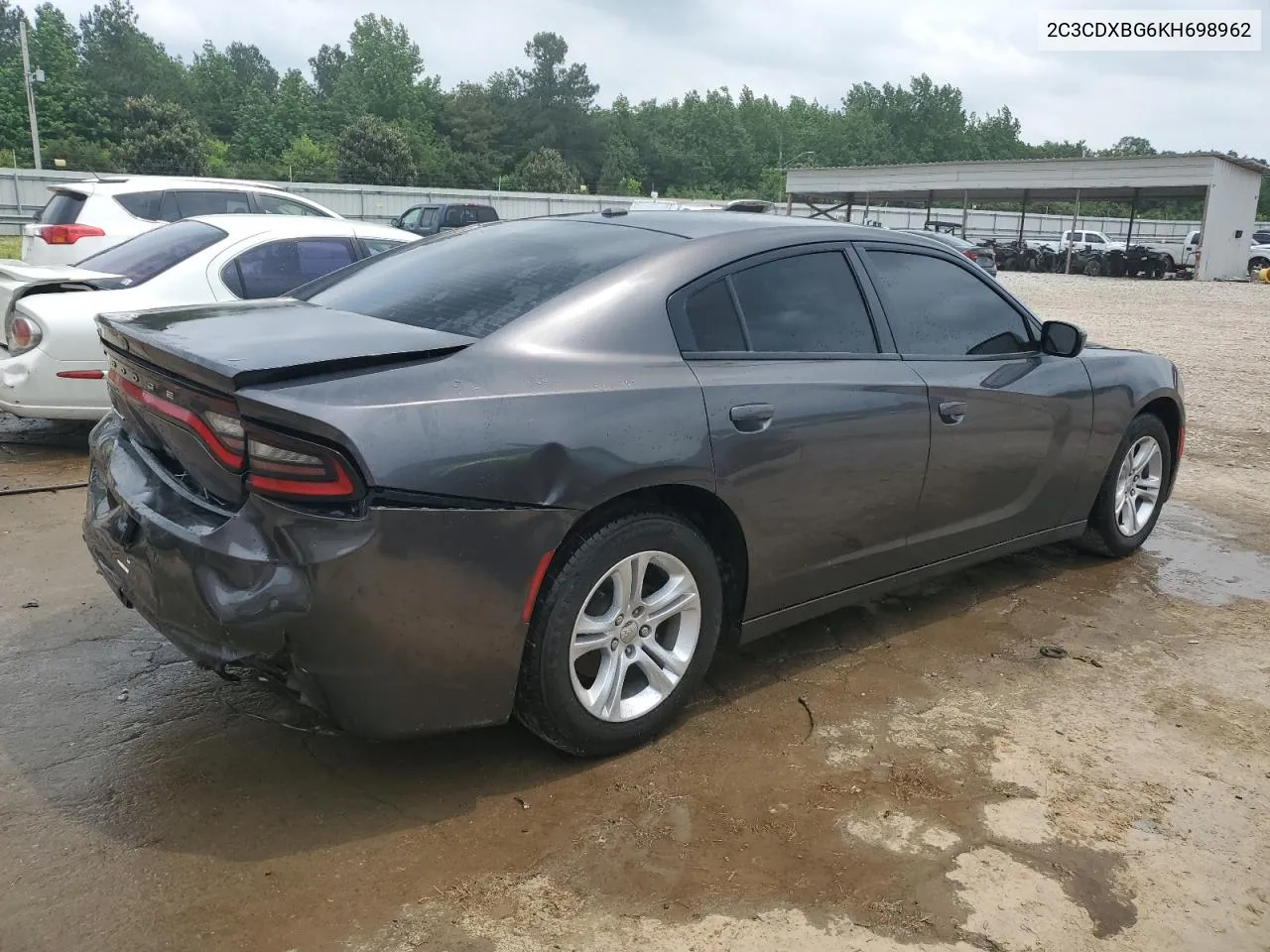 2019 Dodge Charger Sxt VIN: 2C3CDXBG6KH698962 Lot: 50640044